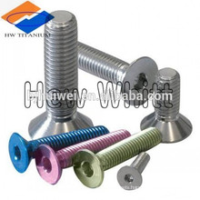 M3-0.5 Pitch X 6mm Flat Head Socket Drive Titanium Machine Screw